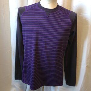 Men's Patagonia Capilene3 - Midweight - T-shirt - M - Thumb straps purple/Black
